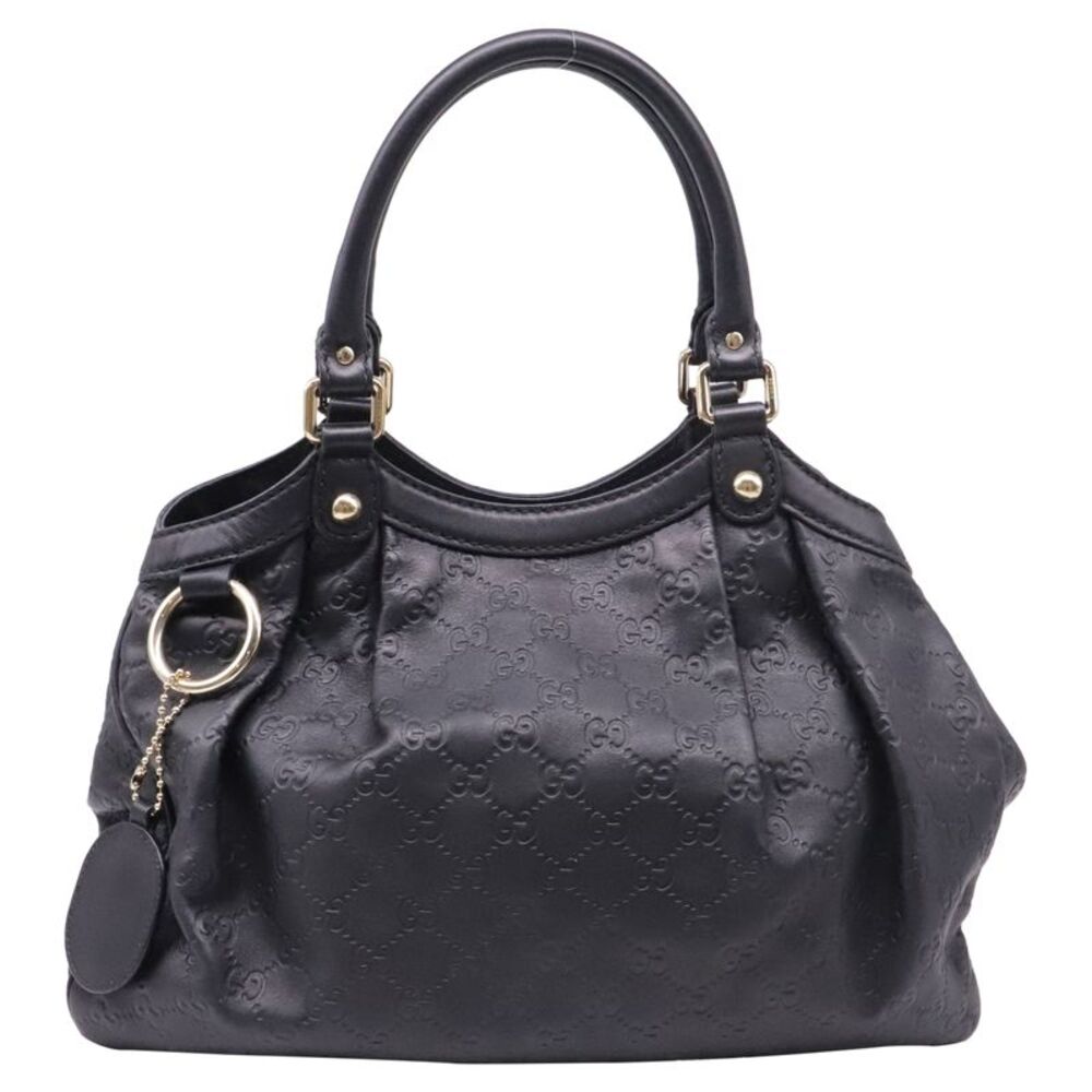 Gucci Medium Sukey Tote Bag in Black Leather